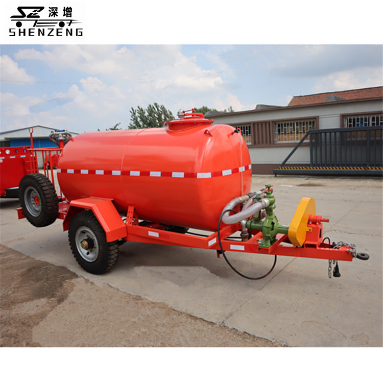 3-5噸水罐拖車、園林農(nóng)藥噴灑水罐車、道路除塵水罐拖車
